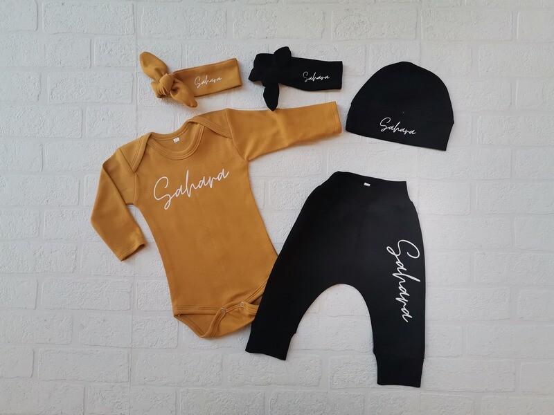 Pants, Long vest, Hat and Two Headbow Set