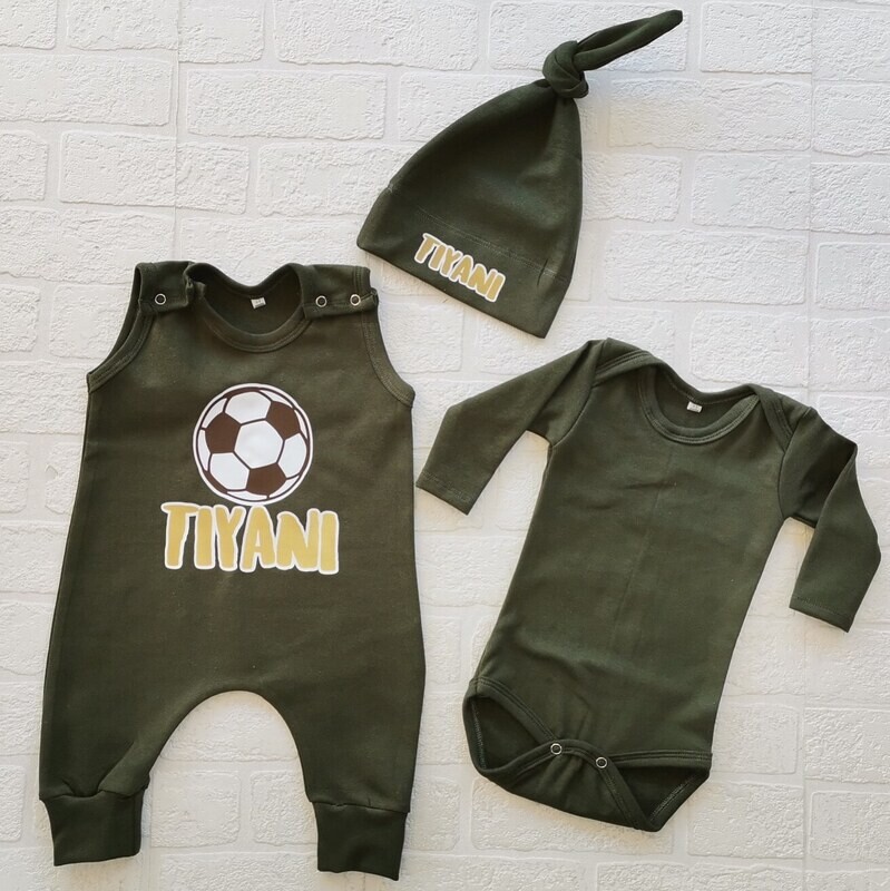 Romper, Vest and Hat Set