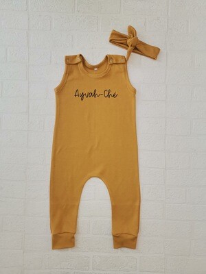Toddler Romper and Headbow Set