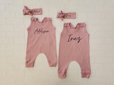 Toddler Romper and Headbow Set