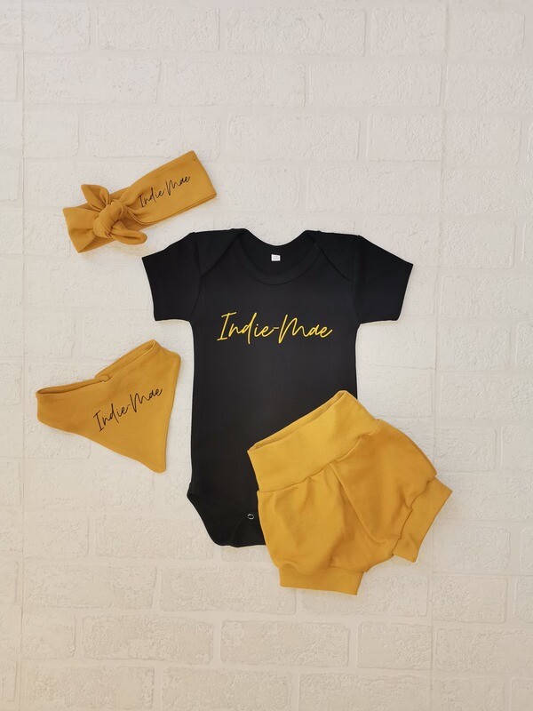 Shorts, Vest, headbow and bib set
