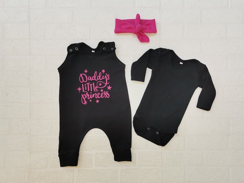 Romper, Vest and Headbow Set
