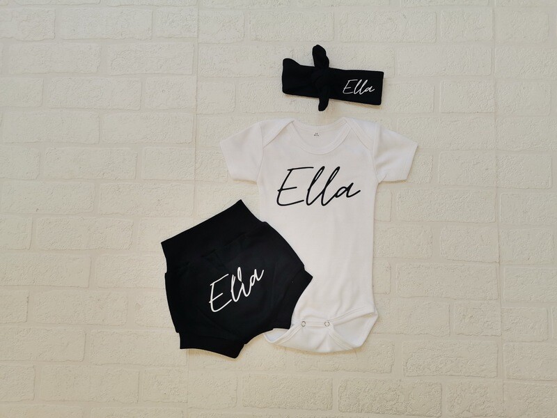 SALE Shorts, short vest and headbow set