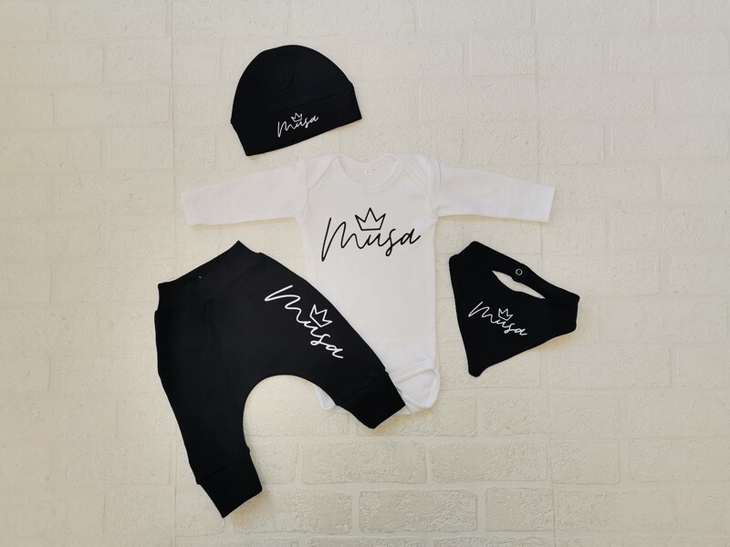 Pants, Vest, Hat and bib set