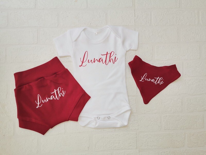 Shorts, vest and bib set
