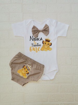 Bloomers, Vest and bowtie set