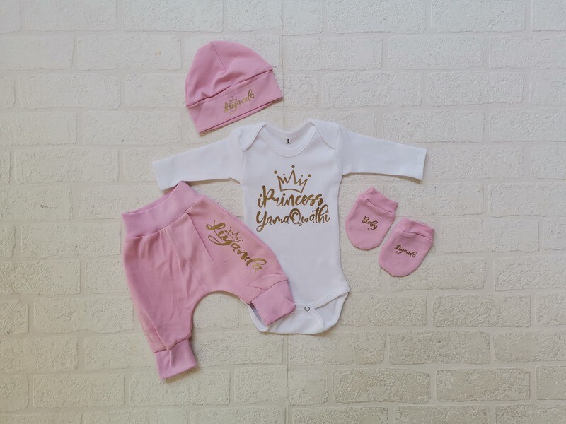 Pants, Vest, hat and mittens set