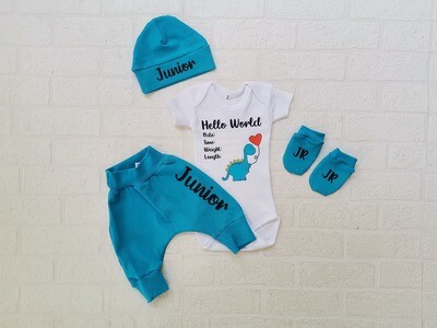 Pants, Vest, hat and mittens set