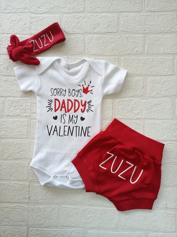 SALE Valentine's Shorts, Vest and headbow set