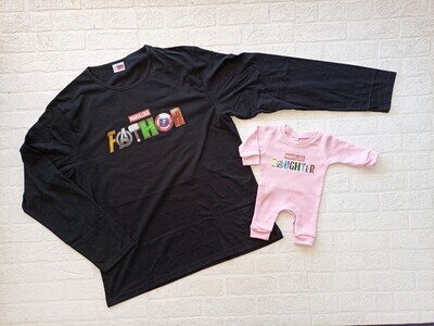 Daddy Long Shirt and Babygrow set