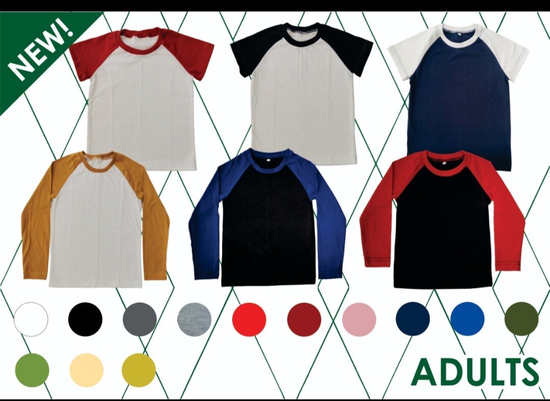 Adult Long Sleeve Two Tone Shirt