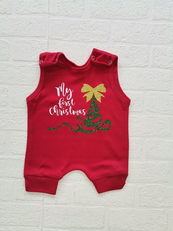 Short Christmas Romper