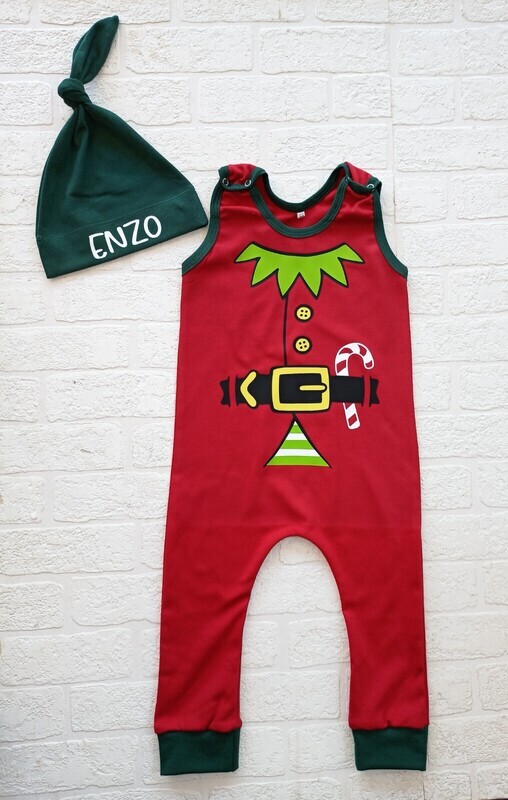 Christmas Elf Romper and Hat set