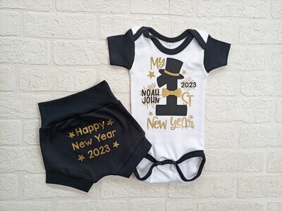 New Years Shorts and Vest set
