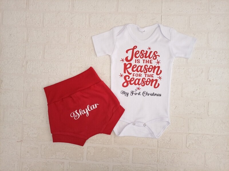 Christmas Shorts and Vest set