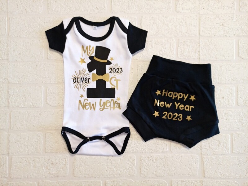 New Years Shorts and Vest set