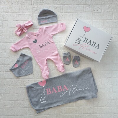 New Baby Girl Set with Gift Box