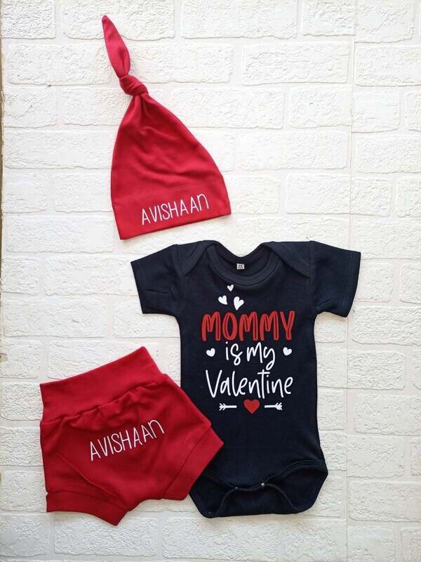 Valentine's Shorts, Vest and Hat set