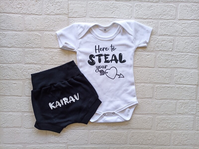 Valentine's Shorts and Vest set