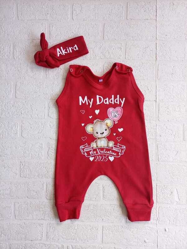 Valentines Romper and Headbow set