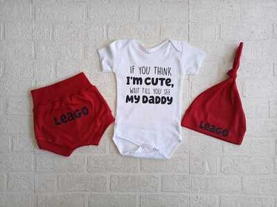 Valentine's Shorts, Vest and Hat set