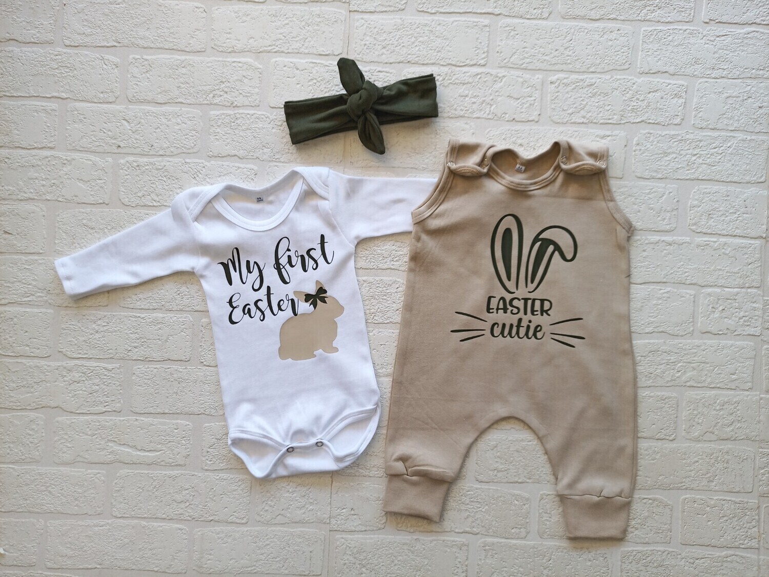Easter Romper, Vest and Headbow set