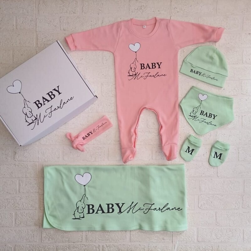 New Baby Girl Set with Gift Box