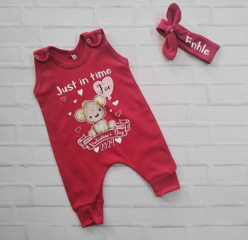 Valentines Romper and Headbow set