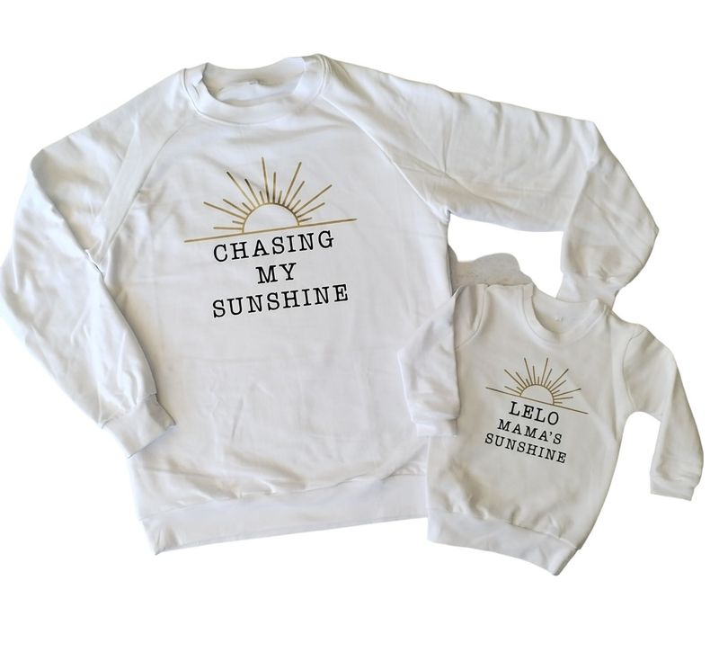 Adult and Baby/Kids Sweater Set