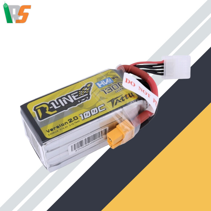 TATTU R-Line 1300mAh 4s 100c Lipo Battery V2