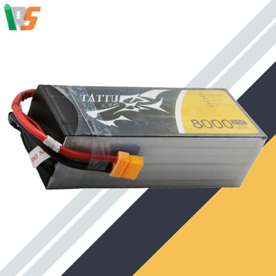 TATTU 8000mAh 6s 25c Lipo Battery pack with XT60 connector TATTU 8000mAh 6s 25c Lipo Battery pack with XT60 connector