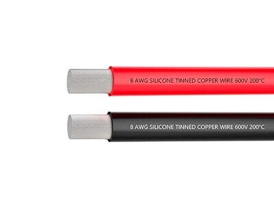 8AWG Silicone Wire 1m (Red) + 1m (Black) 8AWG Silicone Wire 1m (Red) + 1m (Black)
