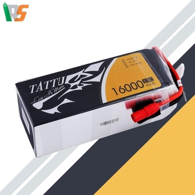 TATTU 16000MAH 6S1P 15C XT60 LIPO BATTERY TATTU 16000MAH 6S1P 15C XT60 LIPO BATTERY