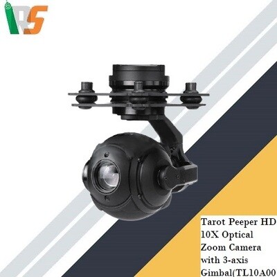 TAROT PEEPER 10X Optical Zooming 3-axis Gimbal Spherical High Definition With HD Camera For UAV Model Aircraft enthusiasts.