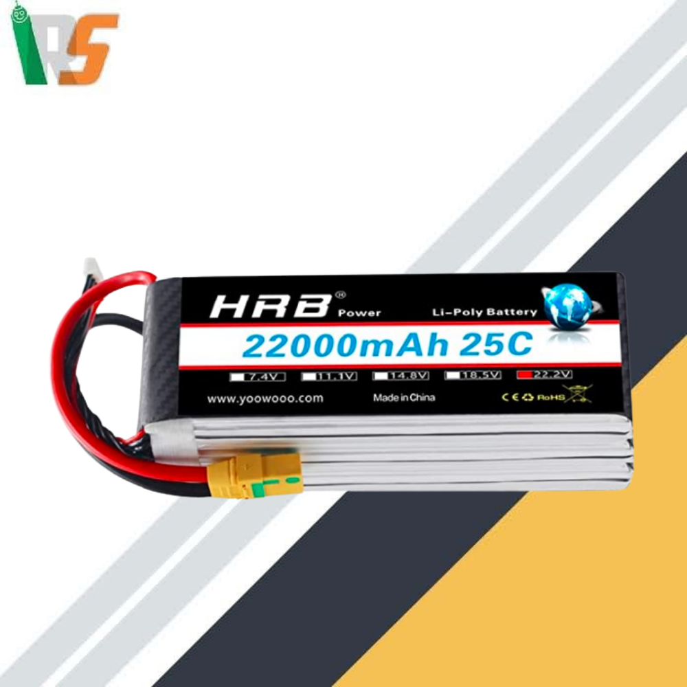 HRB 22000mAh 25C 6S 22.2V XT90 LiPo Battery