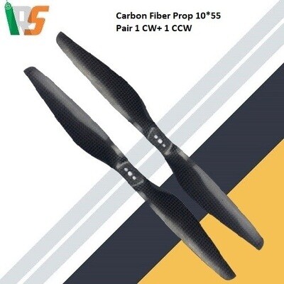 3K Carbon Fiber 1055 Propeller 10 x 5.5 Pair of CW CCW for Drone