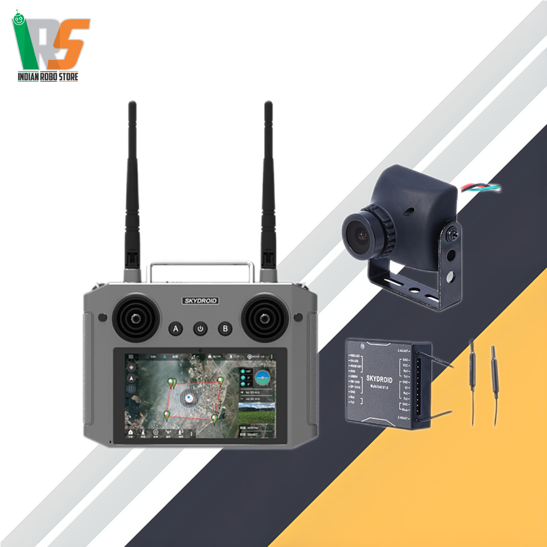 SKYDROID H12 12CH Inbuilt Display Remote Control with FPV Camera For ...