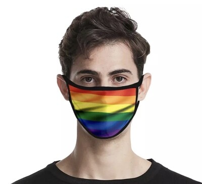 Rainbow Flag Reusable Cloth Mask (1pcs)