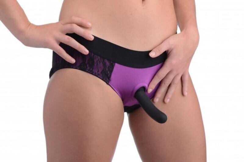 Envy Strap-on Harness with Dildo - Purple