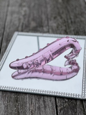 Pink Hippocampus tentacle feet Glass Dildo