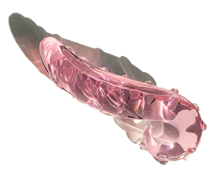 Pink Hippocampus tentacle feet Glass Dildo