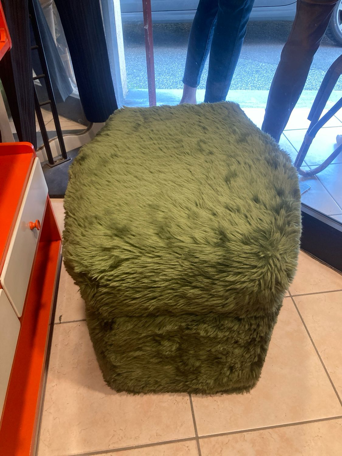 Pouf contenitore/scaletta ‘70