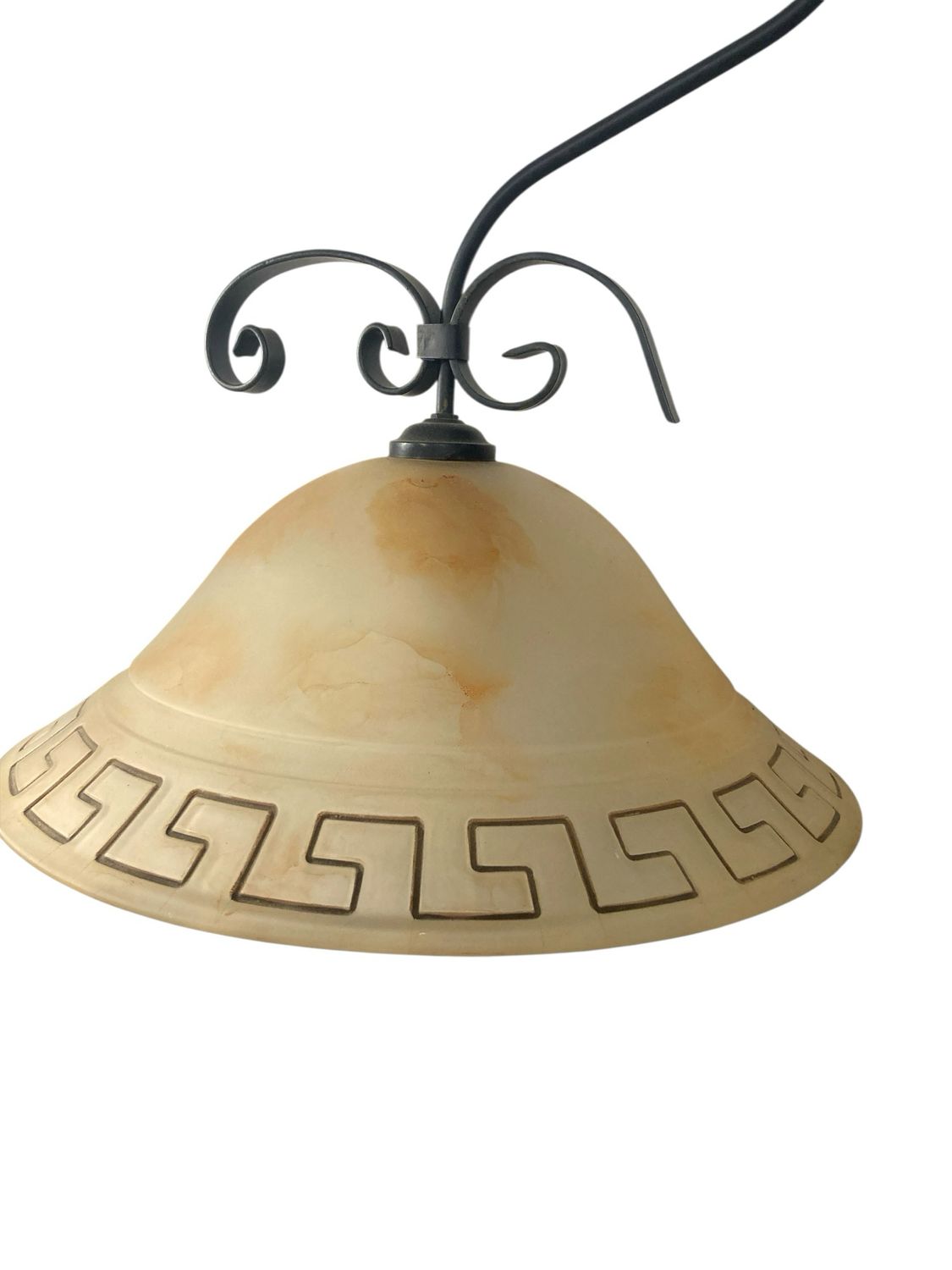 Lampadario in ferro battuto