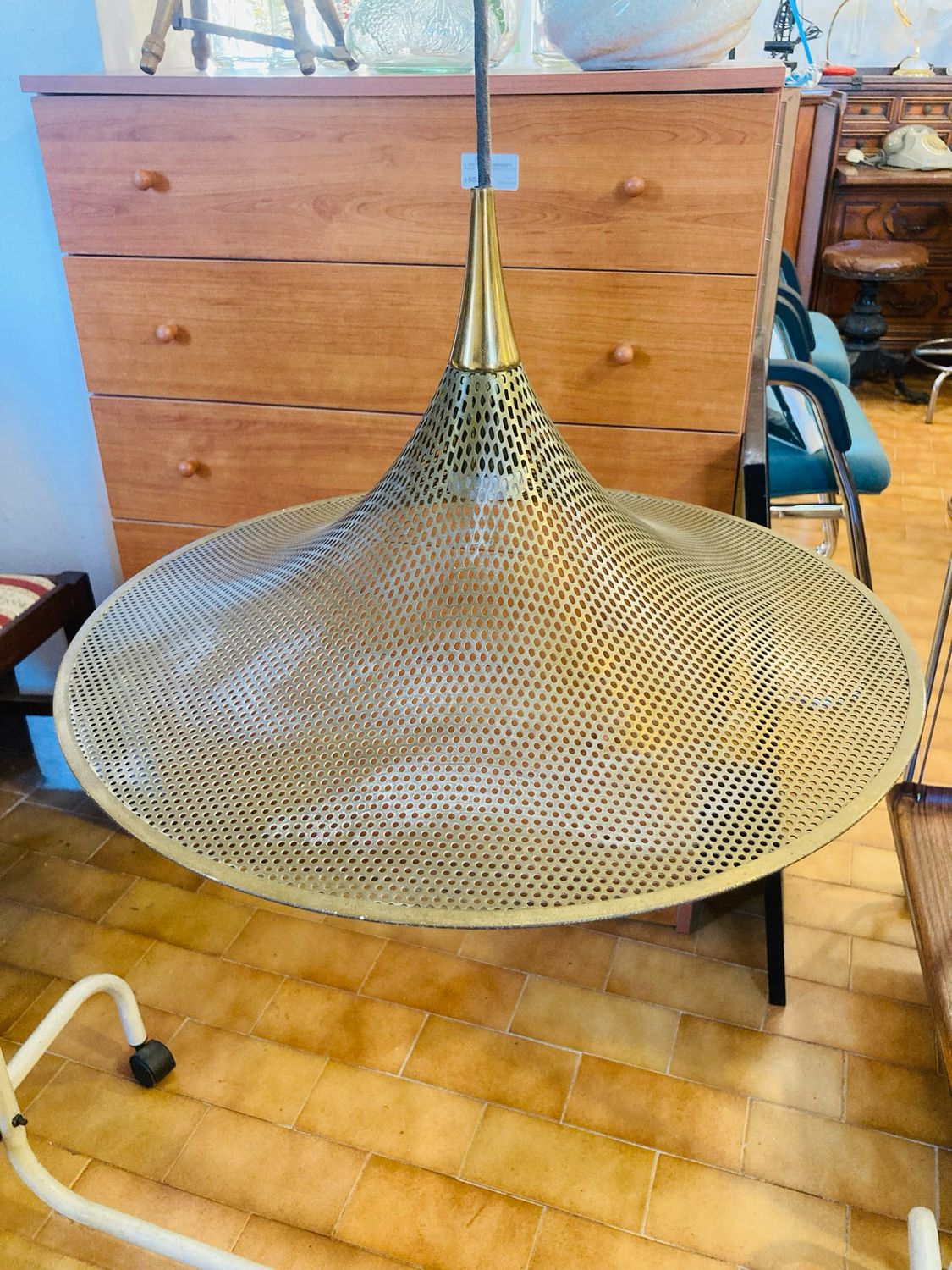 Lampadario in ottone anni ‘60