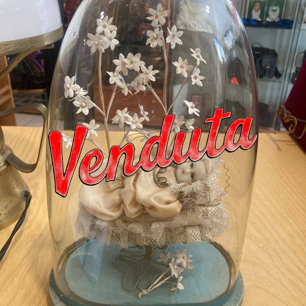 Teca in vetro Maria Bambina cera