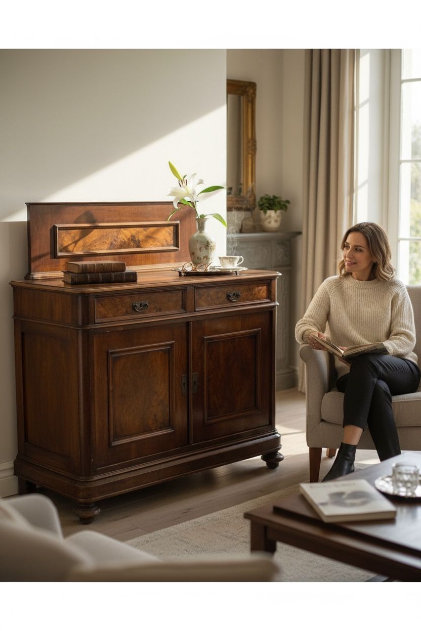 Credenza in noce fine 800