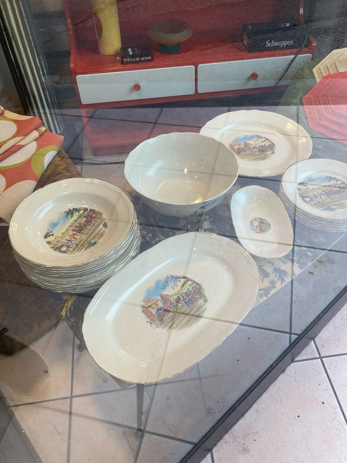 Servizio piatti Richard Ginori "Vecchia Milano"