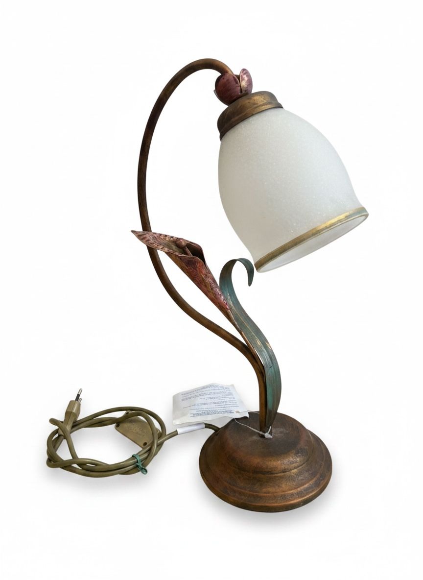 Lampada da tavolo floreale