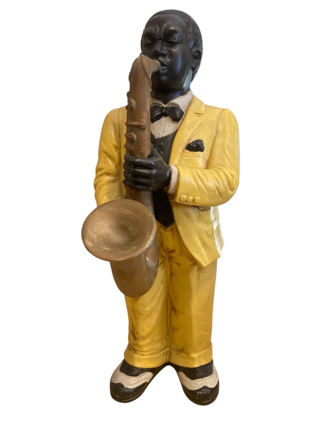 Statua musicista con sax