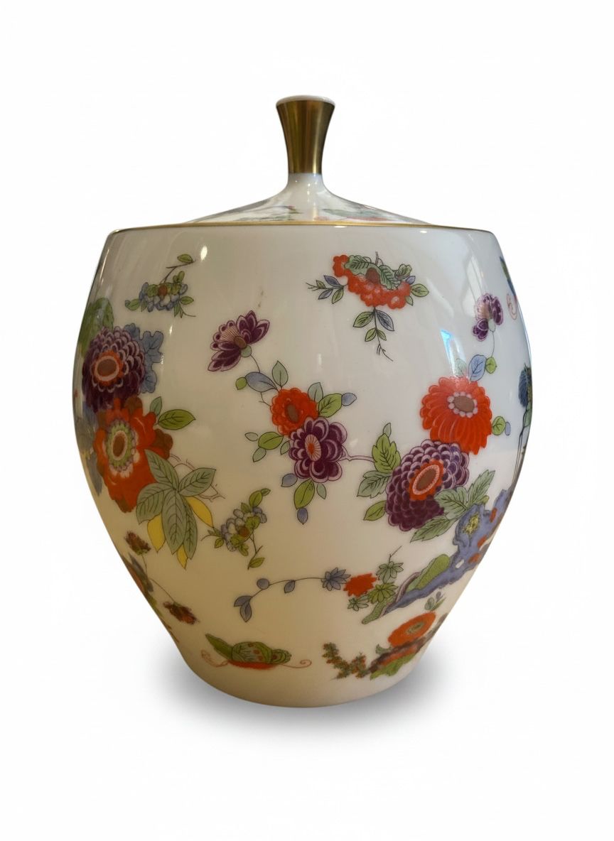 Elegante Vasetto Vintage Thomas Germany in Porcellana Chinoiserie